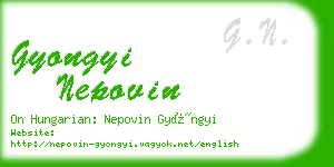 gyongyi nepovin business card